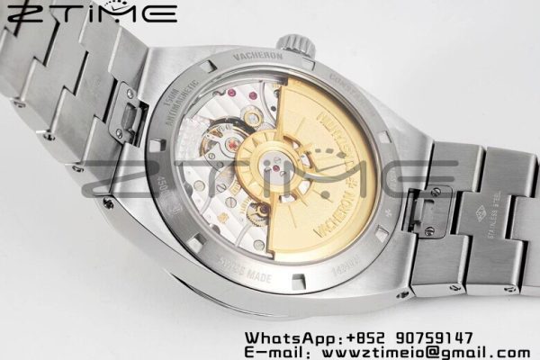 VC Overseas 4500V/110A-B483SS PPF 1:1 Best Edition Black Dial on SS Bracelet A5100 - Super Clone Watch | 1:1 Best Version