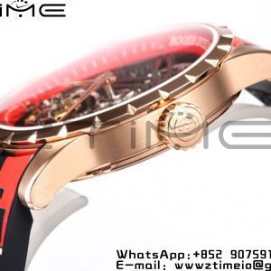 RD Excalibur Rddbex0938 RG BBR  1:1 Best Edition Skeleton Dial on RED Camouflage Strap A2136 Tourbillon V2 - Super Clone Watch | 1:1 Best Version