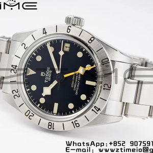 Tudor M79470 Black Bay GMT SS Bezel ZF 1:1 Best Edition Black Dial on SS Bracelet A2836 - Super Clone Watch | 1:1 Best Version