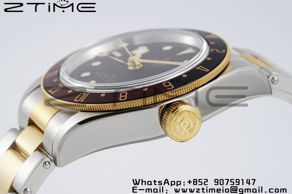 Tudor M79833 Black Bay GMT S&G Black/Brown Bezel ZF 1:1 Best Edition on SS/YG Bracelet A2836 - Super Clone Watch | 1:1 Best Version