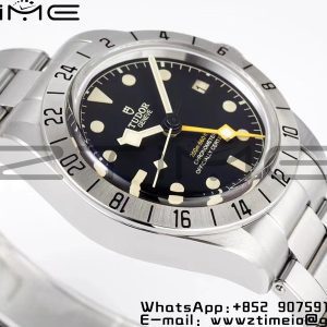Tudor M79470 Black Bay GMT SS Bezel ZF 1:1 Best Edition Black Dial on SS Bracelet A2836 - Super Clone Watch | 1:1 Best Version