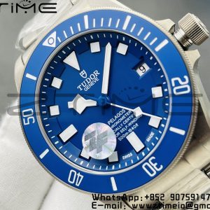 Tudor 25600TB Pelagos ZF 1:1 Best Edition Blue Dial on Titanium Bracelet A2824 V5 - Super Clone Watch | 1:1 Best Version