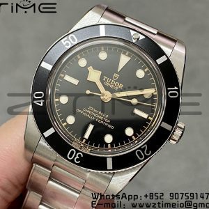Tudor M79000N Heritage Black Bay 37mm SS ZF 1:1 Best Edition Black Dial on SS Bracelet A2824 - Super Clone Watch | 1:1 Best Version
