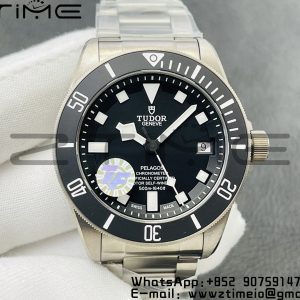 Tudor 25407N Pelagos ZF 1:1 Best Edition Black Dial on Titanium Bracelet A2824 V5 - Super Clone Watch | 1:1 Best Version