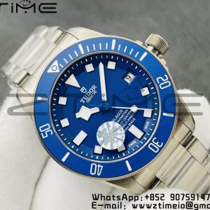 Tudor 25600TB Pelagos ZF 1:1 Best Edition Blue Dial on Titanium Bracelet A2824 V5 - Super Clone Watch | 1:1 Best Version
