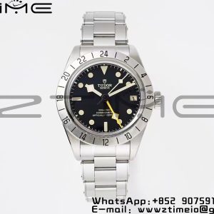 Tudor M79470 Black Bay GMT SS Bezel ZF 1:1 Best Edition Black Dial on SS Bracelet A2836 - Super Clone Watch | 1:1 Best Version