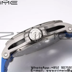 RD Excalibur RDDBEX0479 BBR 1:1 Best Edition Skeleton Black Dial on Blue Rubber Strap A2136 Tourbillon V4 - Super Clone Watch | 1:1 Best Version