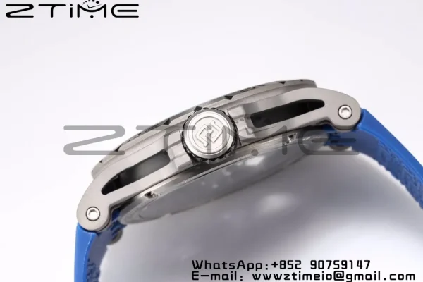 RD Excalibur RDDBEX0479 BBR 1:1 Best Edition Skeleton Black Dial on Blue Rubber Strap A2136 Tourbillon V4 - Super Clone Watch | 1:1 Best Version