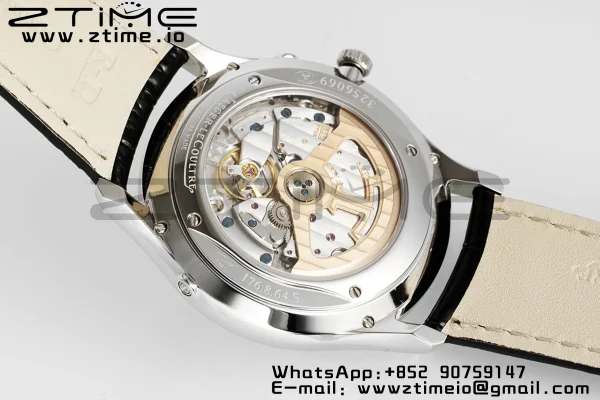 Master Ultra Thin Moon 1368420 SS ZF 1:1 Best Edition White Dial on Black Leather Strap SA925 Super Clone V2 - Super Clone Watch | 1:1 Best Version