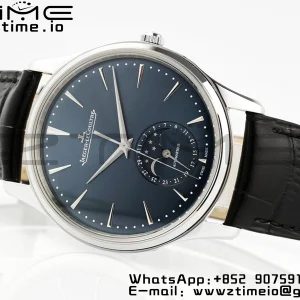 Master Ultra Thin Moon 1368480 SS ZF 1:1 Best Edition Blue Dial on Black Leather Strap SA925 Super Clone V2 - Super Clone Watch | 1:1 Best Version