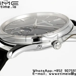 Master Ultra Thin Moon 1368480 SS ZF 1:1 Best Edition Blue Dial on Black Leather Strap SA925 Super Clone V2 - Super Clone Watch | 1:1 Best Version