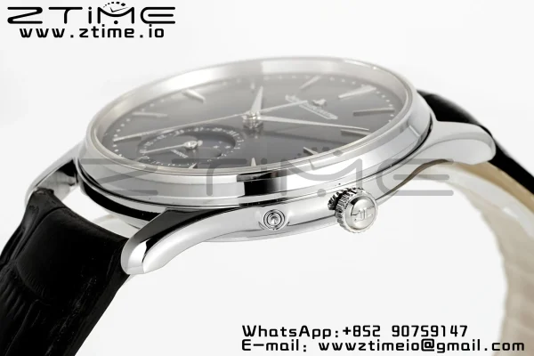 Master Ultra Thin Moon 1368480 SS ZF 1:1 Best Edition Blue Dial on Black Leather Strap SA925 Super Clone V2 - Super Clone Watch | 1:1 Best Version