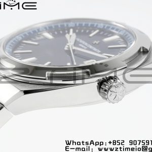 VC Overseas 4500V/110A-B128 SS PPF 1:1 Best Edition Blue Dial on SS Bracelet A5100 - Super Clone Watch | 1:1 Best Version