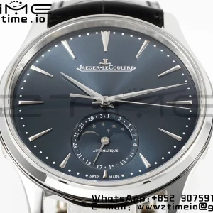 Master Ultra Thin Moon 1368480 SS ZF 1:1 Best Edition Blue Dial on Black Leather Strap SA925 Super Clone V2 - Super Clone Watch | 1:1 Best Version