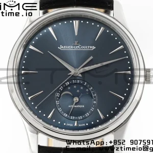 Master Ultra Thin Moon 1368480 SS ZF 1:1 Best Edition Blue Dial on Black Leather Strap SA925 Super Clone V2 - Super Clone Watch | 1:1 Best Version