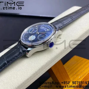 IWC Portuguese Real PR Real Annual Calendar IW503502 ZF 1:1 Best Edition Blue Dial on Black Leather Strap A52850 - Super Clone Watch | 1:1 Best Version