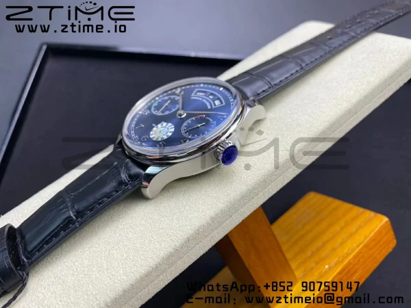 IWC Portuguese Real PR Real Annual Calendar IW503502 ZF 1:1 Best Edition Blue Dial on Black Leather Strap A52850 - Super Clone Watch | 1:1 Best Version