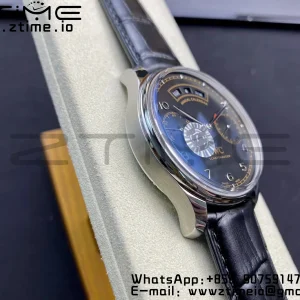 IWC Portoghese Real PR Real Calendario Annuale IW503502 ZF 1:1 Best Edition Quadrante nero su cinturino in pelle nera A52850 - Orologio Super Clone | 1:1 Best Version