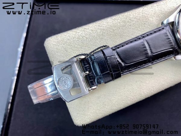 IWC Portuguese Real PR Real Annual Calendar IW503501 ZF 1:1 Best Edition White Dial on Black Leather Strap A52850 - Super Clone Watch | 1:1 Best Version