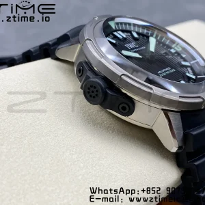 IWC Aquatimer Automatic  SS IW358002 V6SF 1:1 Best Edition Black Dial on Black Rubber Strap A2892 - Super Clone Watch | 1:1 Best Version