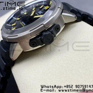 IWC Aquatimer Automatic  SS IW358001 V6SF 1:1 Best Edition Black Dial on Black Rubber Strap A2892 - Super Clone Watch | 1:1 Best Version