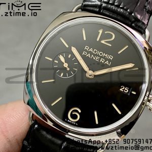 Panerai PAM01394 PAM1294 Radiomir 40mm VSF 1:1 Best Edition Black Dial on Black Leather Strap P900 - Super Clone Watch | 1:1 Best Version