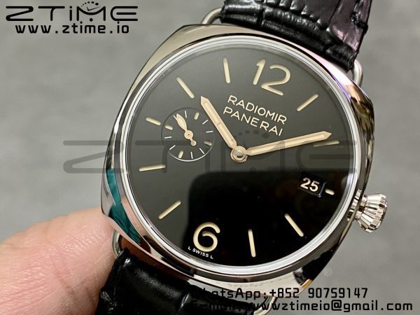 Panerai PAM01394 PAM1294 Radiomir 40mm VSF 1:1 Best Edition Black Dial on Black Leather Strap P900 - Super Clone Watch | 1:1 Best Version