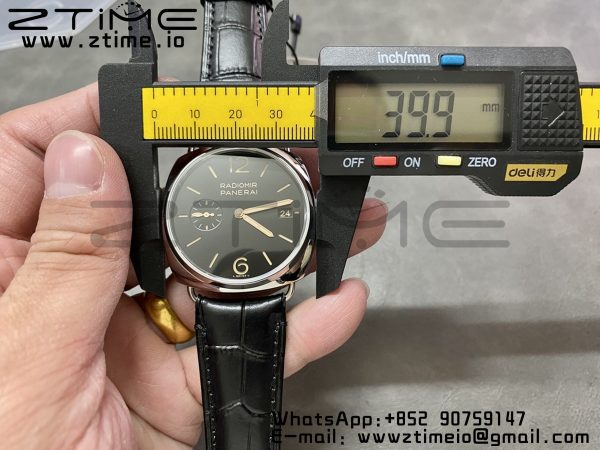 Panerai PAM01394 PAM1294 Radiomir 40mm VSF 1:1 Best Edition Black Dial on Black Leather Strap P900 - Super Clone Watch | 1:1 Best Version