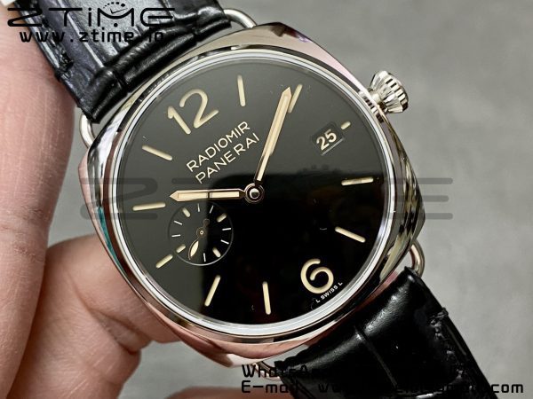 Panerai PAM01394 PAM1294 Radiomir 40mm VSF 1:1 Best Edition Black Dial on Black Leather Strap P900 - Super Clone Watch | 1:1 Best Version