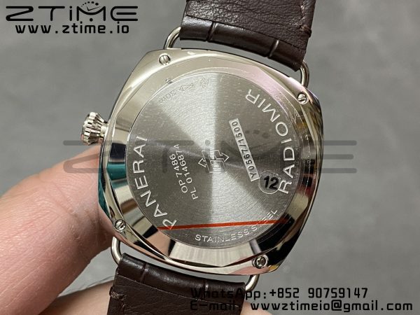 Panerai PAM01392 PAM1292 Radiomir 40mm VSF 1:1 Best Edition White Dial on Brown Leather Strap P900 - Super Clone Watch | 1:1 Best Version