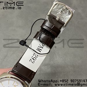 Panerai PAM01392 PAM1292 Radiomir 40mm VSF 1:1 Best Edition White Dial on Brown Leather Strap P900 - Super Clone Watch | 1:1 Best Version