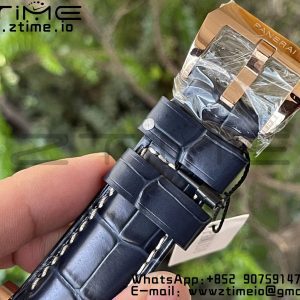 Panerai PAM01114 PAM1114 W VSF 1:1 Best Edition Blue Dial on Blue Leather Strap P.9010 Clone - Super Clone Watch | 1:1 Best Version