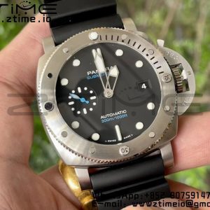 パネライ PAM01229 PAM1229 Y VSF 1:1 ベストエディション ブラックダイアル ブラックラバーストラップ P900 - スーパークローンウォッチ｜1:1 ベストバージョン