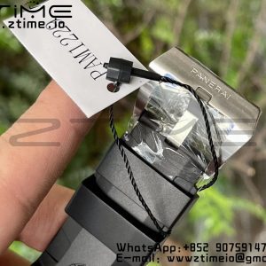 パネライ PAM01229 PAM1229 Y VSF 1:1 ベストエディション ブラックダイアル ブラックラバーストラップ P900 - スーパークローンウォッチ｜1:1 ベストバージョン
