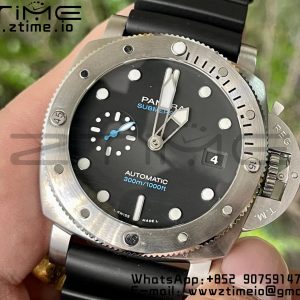 パネライ PAM01229 PAM1229 Y VSF 1:1 ベストエディション ブラックダイアル ブラックラバーストラップ P900 - スーパークローンウォッチ｜1:1 ベストバージョン