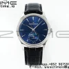 Master Ultra Thin Moon 1368480 SS APSF 1:1 Best Edition Blue Dial on Black Leather Strap SA925 Super Clone - Super Clone Watch | 1:1 Best Version