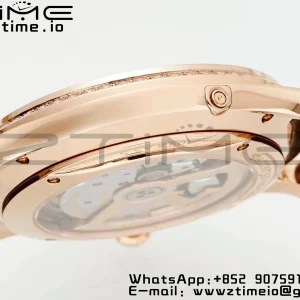 Master Ultra Thin Moon 1362511 RG APSF 1:1 Best Edition White Dial on Brown Leather Strap SA925 Super Clone - Super Clone Watch | 1:1 Best Version