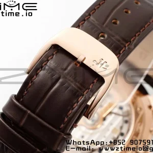Master Ultra Thin Moon 1362511 RG APSF 1:1 Best Edition White Dial on Brown Leather Strap SA925 Super Clone - Super Clone Watch | 1:1 Best Version