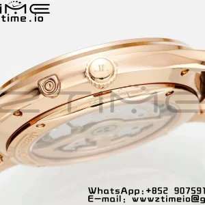 Master Ultra Thin Moon 1362511 RG APSF 1:1 Best Edition White Dial on Brown Leather Strap SA925 Super Clone - Super Clone Watch | 1:1 Best Version