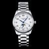 Longines Master Moonphase SS APSF 1:1 Best Edition White Numeral Dial on SS Bracelet AL899 V2 - Super Clone Watch | 1:1 Best Version