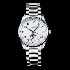 Longines Master Moonphase SS APSF 1:1 Best Edition White Numeral Dial on SS Bracelet AL899 V2 - Super Clone Watch | 1:1 Best Version