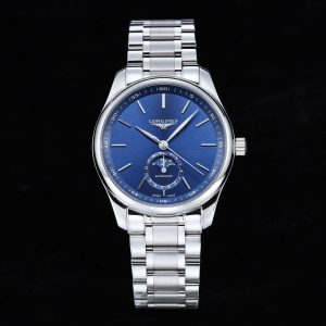 Longines Master Moonphase SS APSF 1:1 Best Edition Blue Stick Dial on SS Bracelet AL899 V2 - Super Clone Watch | 1:1 Best Version