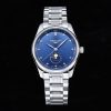Longines Master Moonphase SS APSF 1:1 Best Edition Cadran bleu diamants sur bracelet SS AL899 V2 - Super Clone Watch | 1:1 Best Version