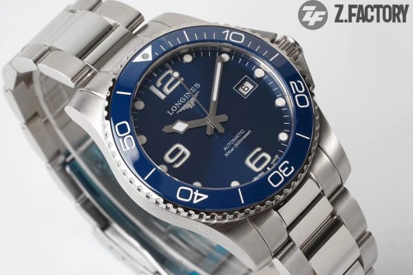 Longines Conquest L3.742.4.96.6 SS Blue Ceramic Bezel SS ZF 1:1 Best Edition Blue Dial on SS Bracelet A2824 - Super Clone Watch | 1:1 Best Version