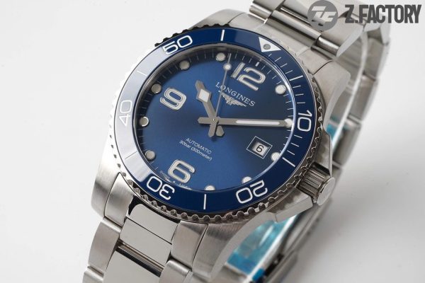 Longines Conquest L3.742.4.96.6 SS Blue Ceramic Bezel SS ZF 1:1 Best Edition Blue Dial on SS Bracelet A2824 - Super Clone Watch | 1:1 Best Version