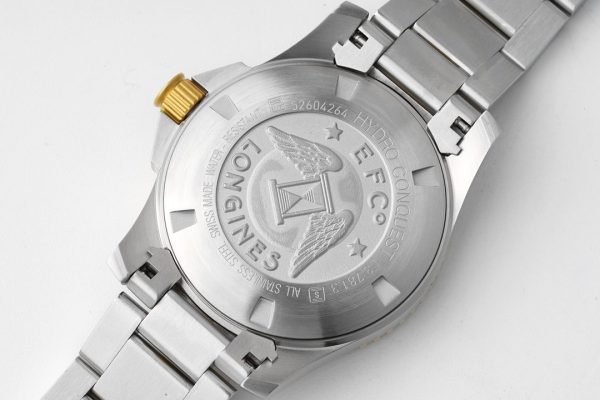 Longines Conquest L3.781.3.56.7 SS/YG Black Ceramic Bezel SS ZF 1:1 Best Edition Black Dial on SS/YG Bracelet A2824 - Super Clone Watch | 1:1 Best Version