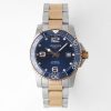 Longines Conquest L3.781.3.98.7 SS/RG Blue Ceramic Bezel SS ZF 1:1 Best Edition Blue Dial - Super Clone Watch | 1:1 Best Version