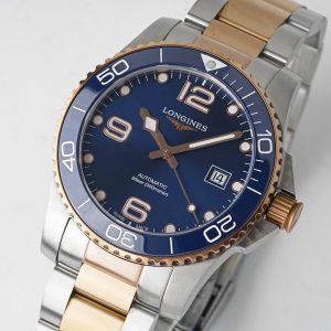 Longines Conquest L3.781.3.98.7 SS/RG Blue Ceramic Bezel SS ZF 1:1 Best Edition Blue Dial - Super Clone Watch | 1:1 Best Version