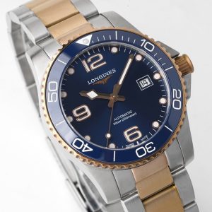 Longines Conquest L3.781.3.98.7 SS/RG Blue Ceramic Bezel SS ZF 1:1 Best Edition Blue Dial - Super Clone Watch | 1:1 Best Version
