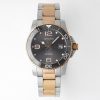 Longines Conquest L3.781.3.78.7 SS/RG Gray Ceramic Bezel SS ZF 1:1 Best Edition Gray Dial - Super Clone Watch | 1:1 Best Version